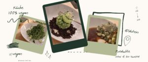 Vegane Gerichte im Polaroid-Stil – 100 % vegane Küche in Idstein mit regionalen Bio-Produkten