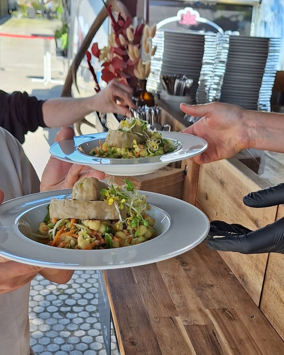 Wildmaultaschen im Food Trailer